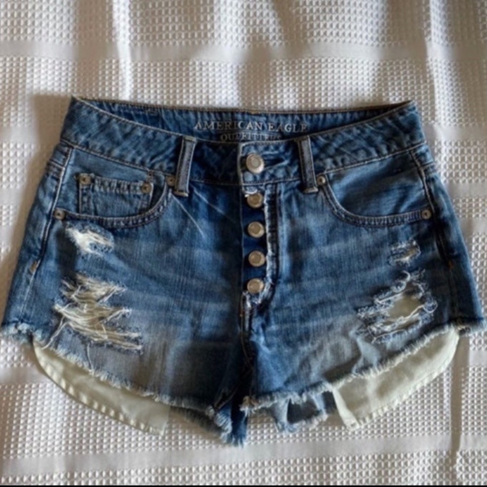 American Eagle Jean Shorts Size 0